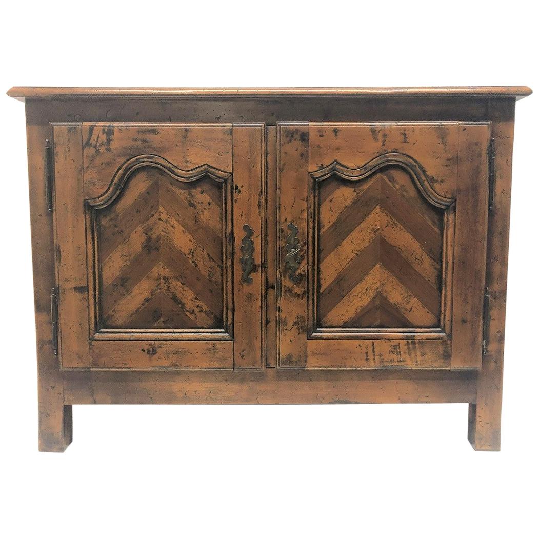 Antique Style Italian Country Cabinet For Sale