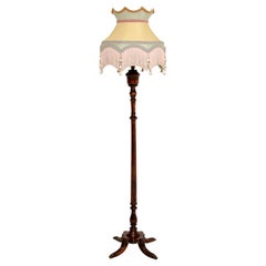 Antique Style Mahogany Floor Lamp