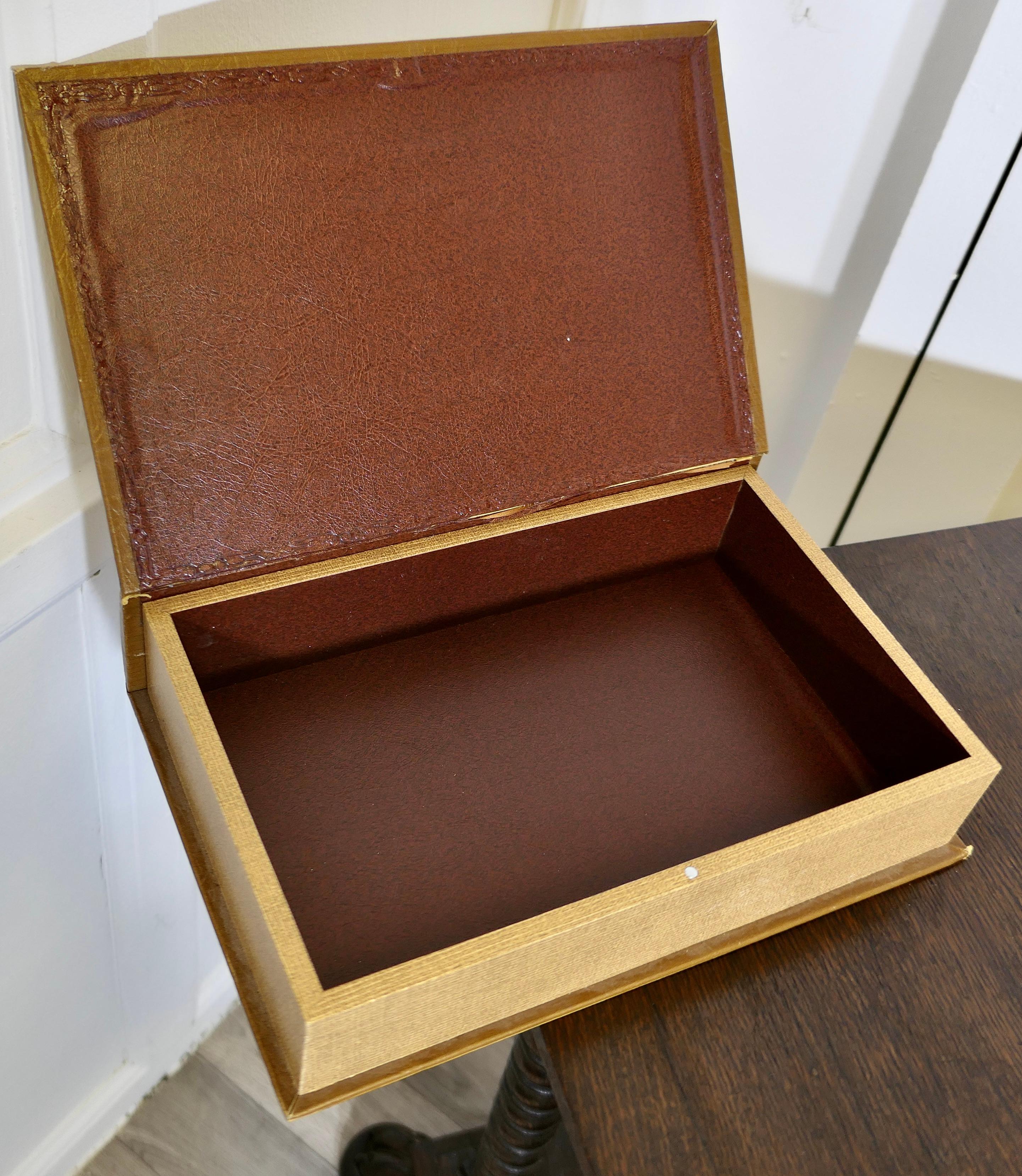 Mid-20th Century Antique Style Map Covered Secret Safe Book  This is a very attractive piece