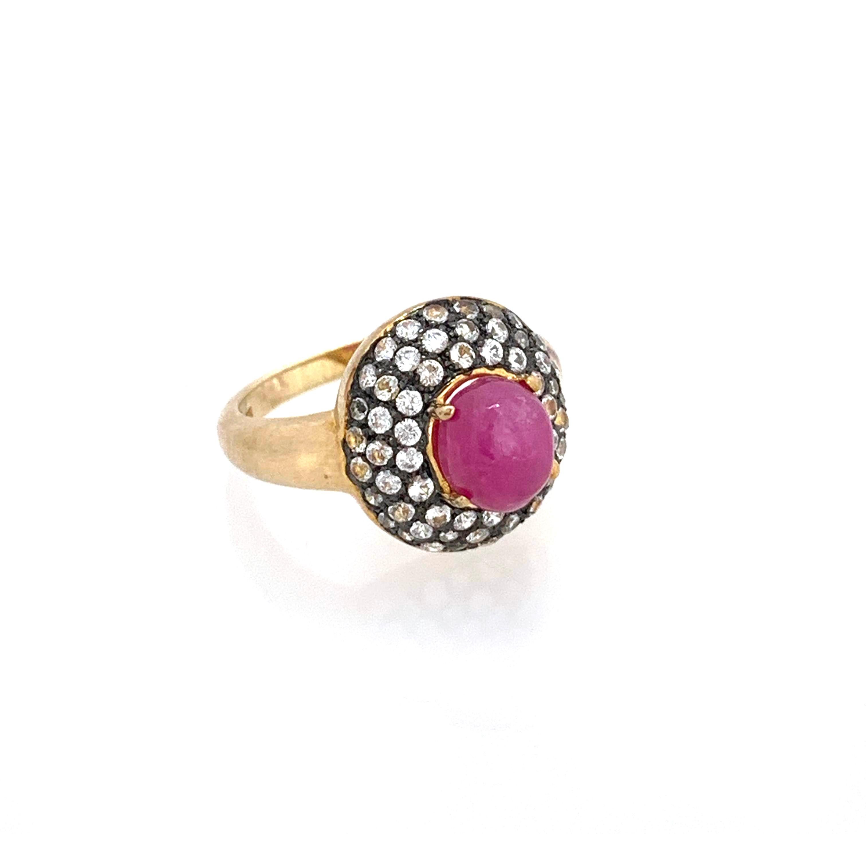 topaz and ruby ring