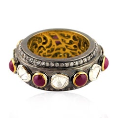 Antiker Rubin-Diamant-Ring