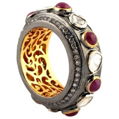 Antiker Rubin-Diamant-Ring