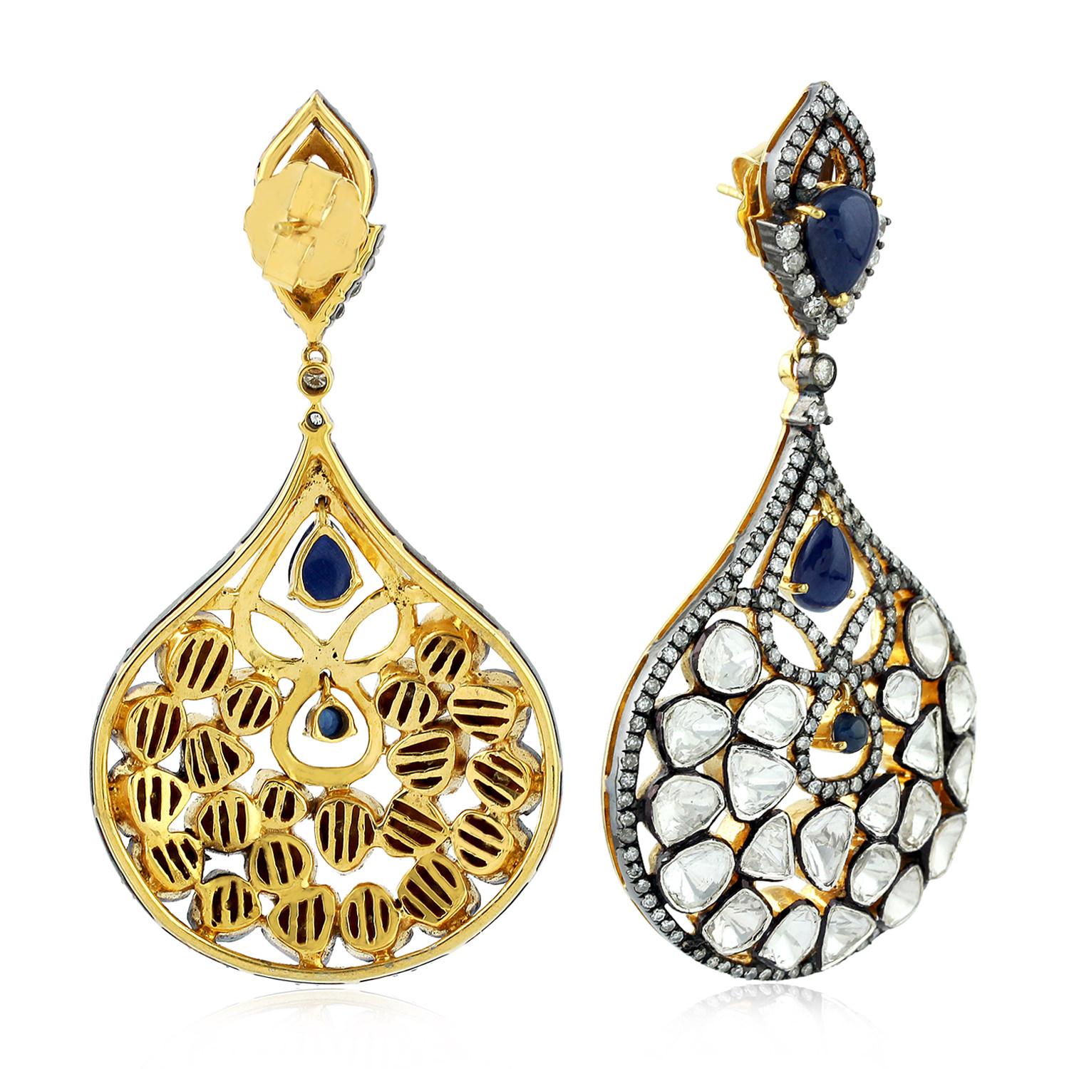 antique sapphire earrings