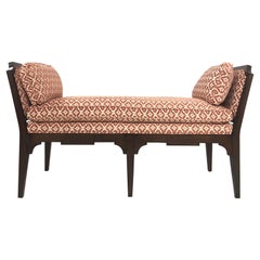 Antique Style Upholstered Bench