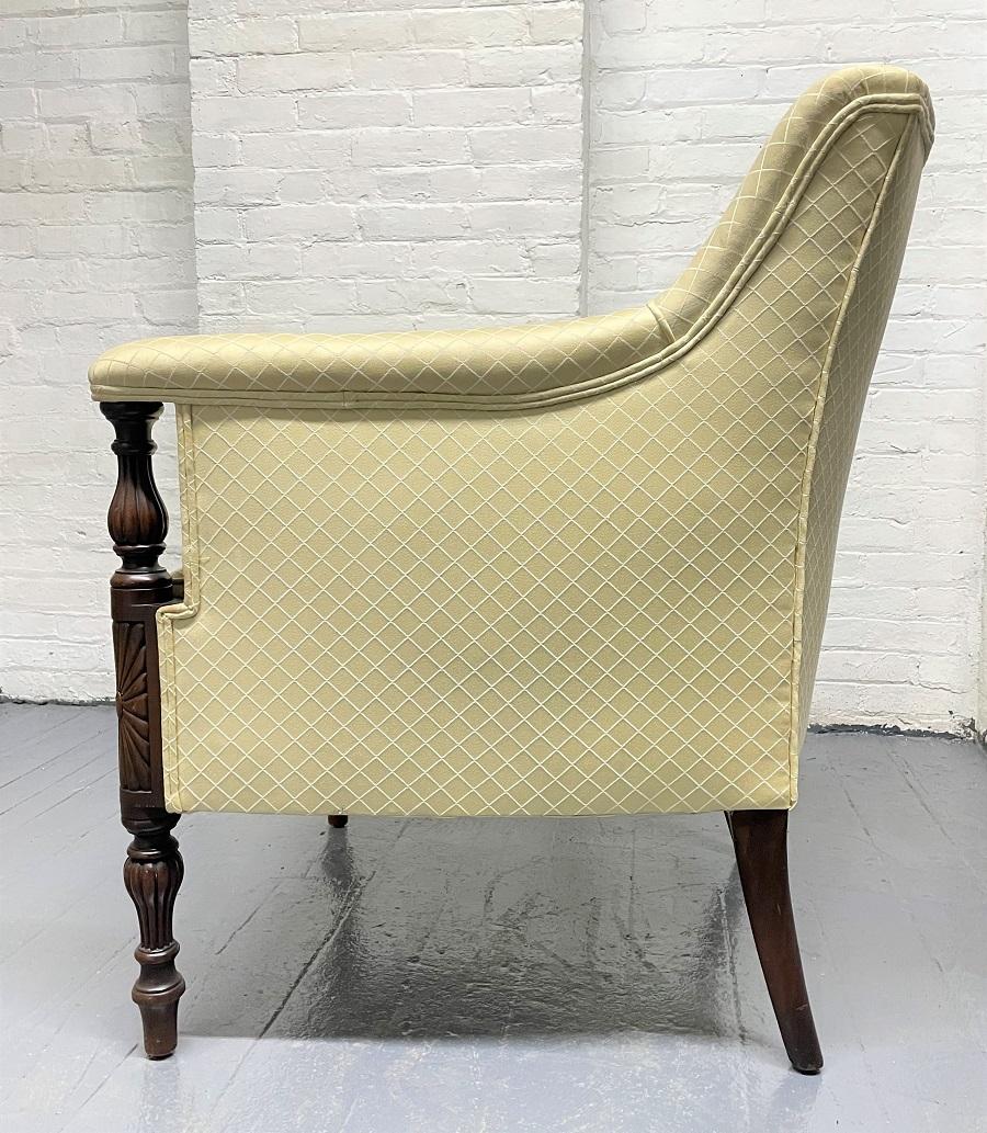 Antique Style Walnut Armchair In Good Condition For Sale In New York, NY