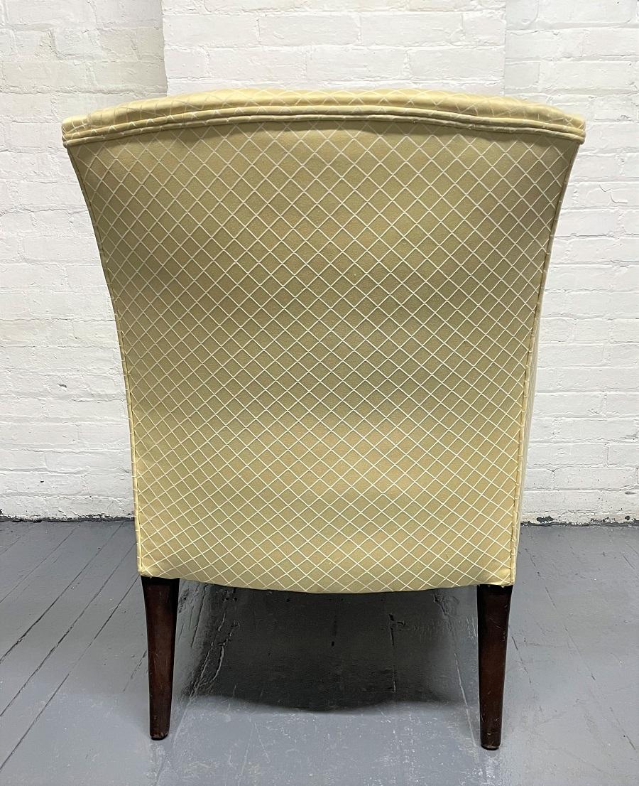 Upholstery Antique Style Walnut Armchair For Sale