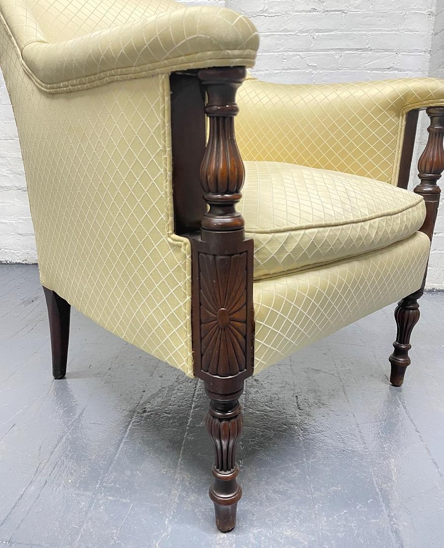 Antique Style Walnut Armchair For Sale 1