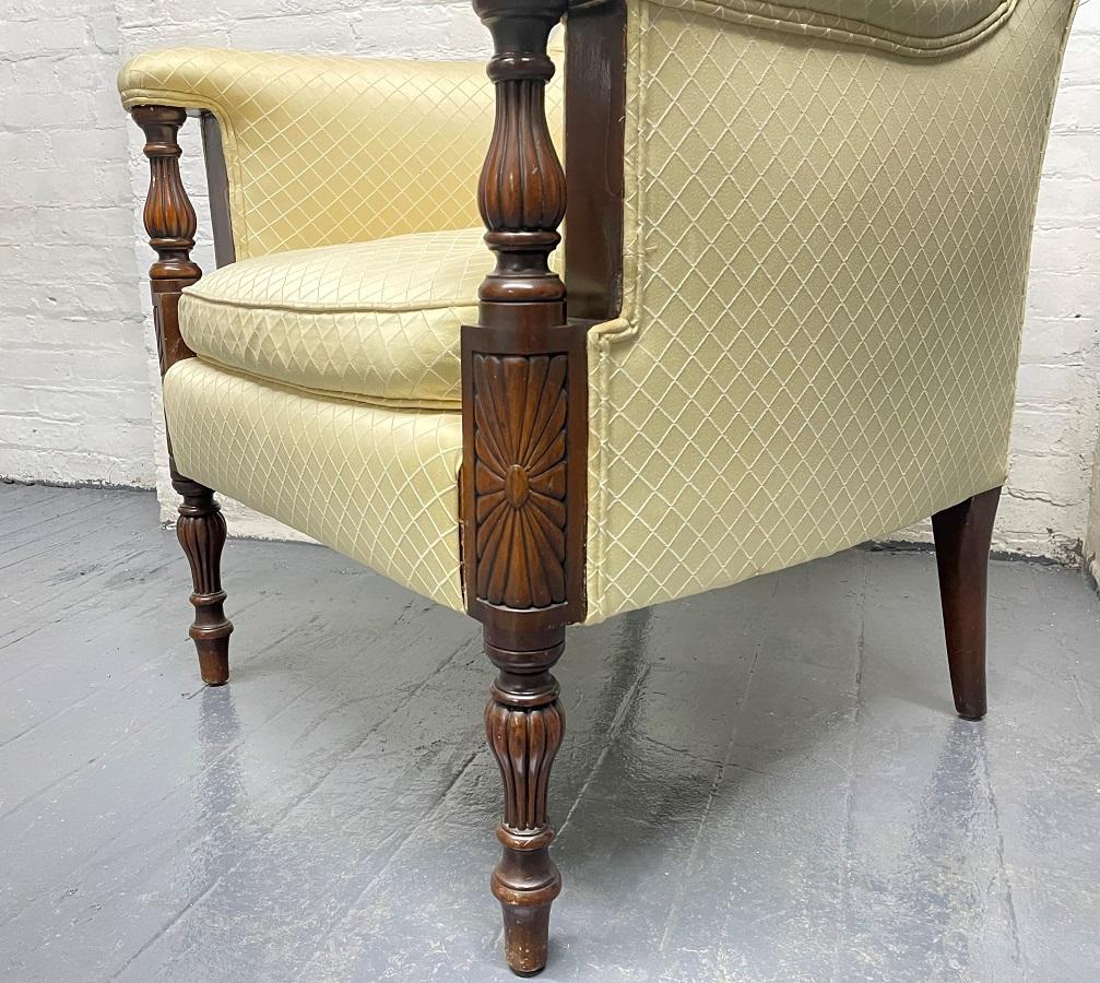 Antique Style Walnut Armchair For Sale 2