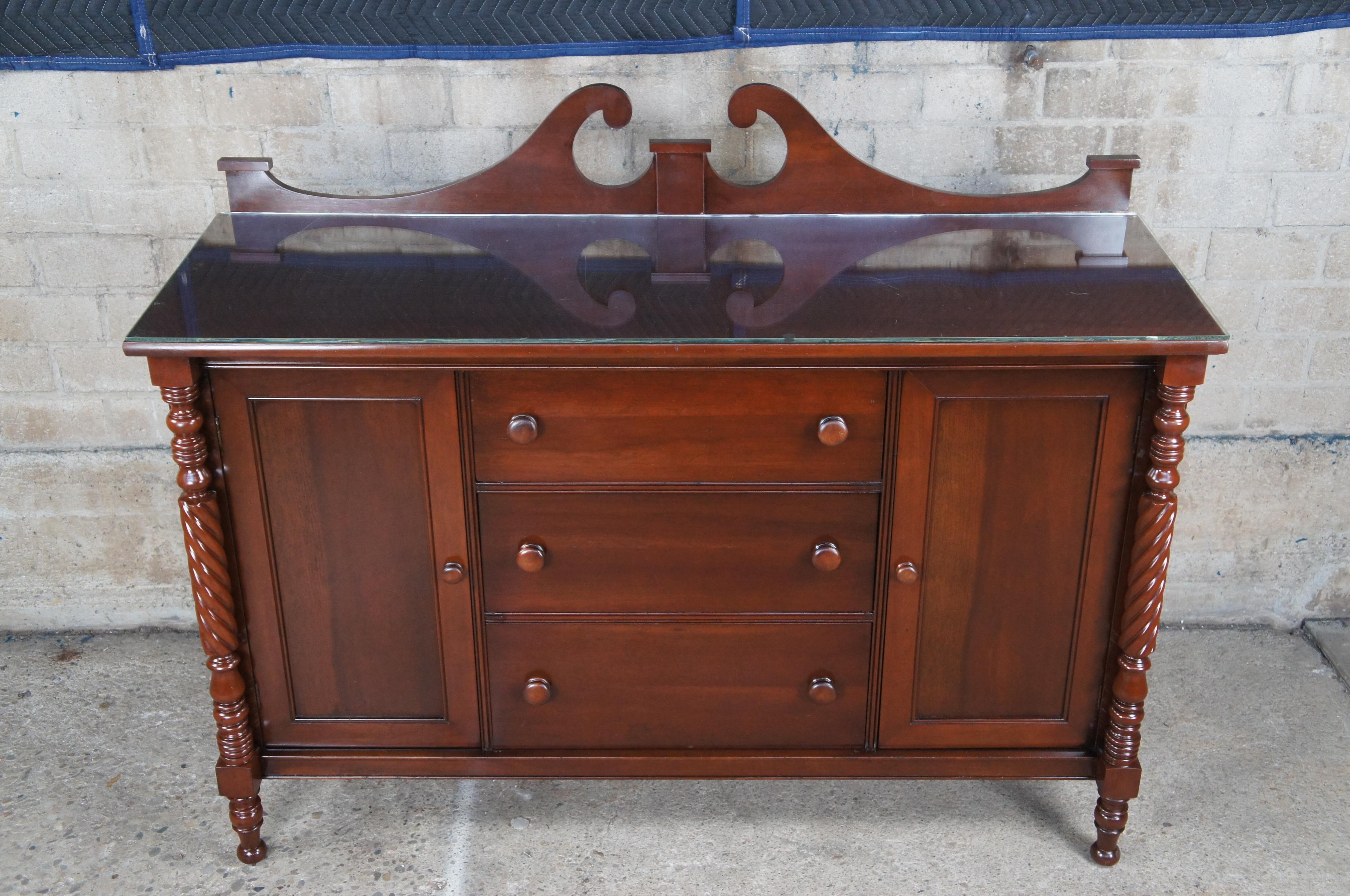 Antique Styled By Park American Empire Cherry Buffet Sideboard Credenza 60