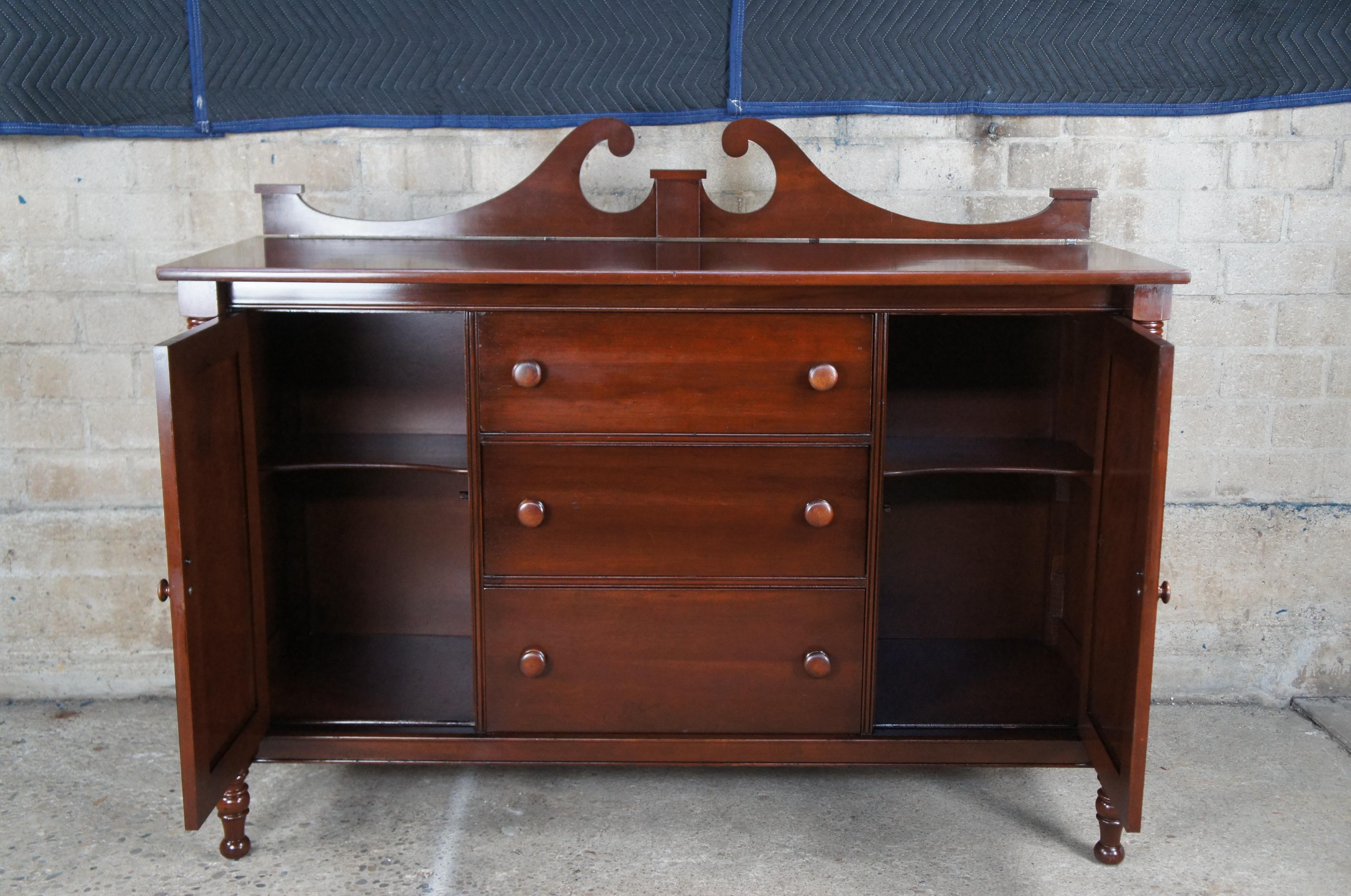 Antique Styled By Park American Empire Cherry Buffet Sideboard Credenza 60
