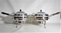 Antico servitore da portata con doppio coperchio placcato in argento come Trofeo di golf Camrose