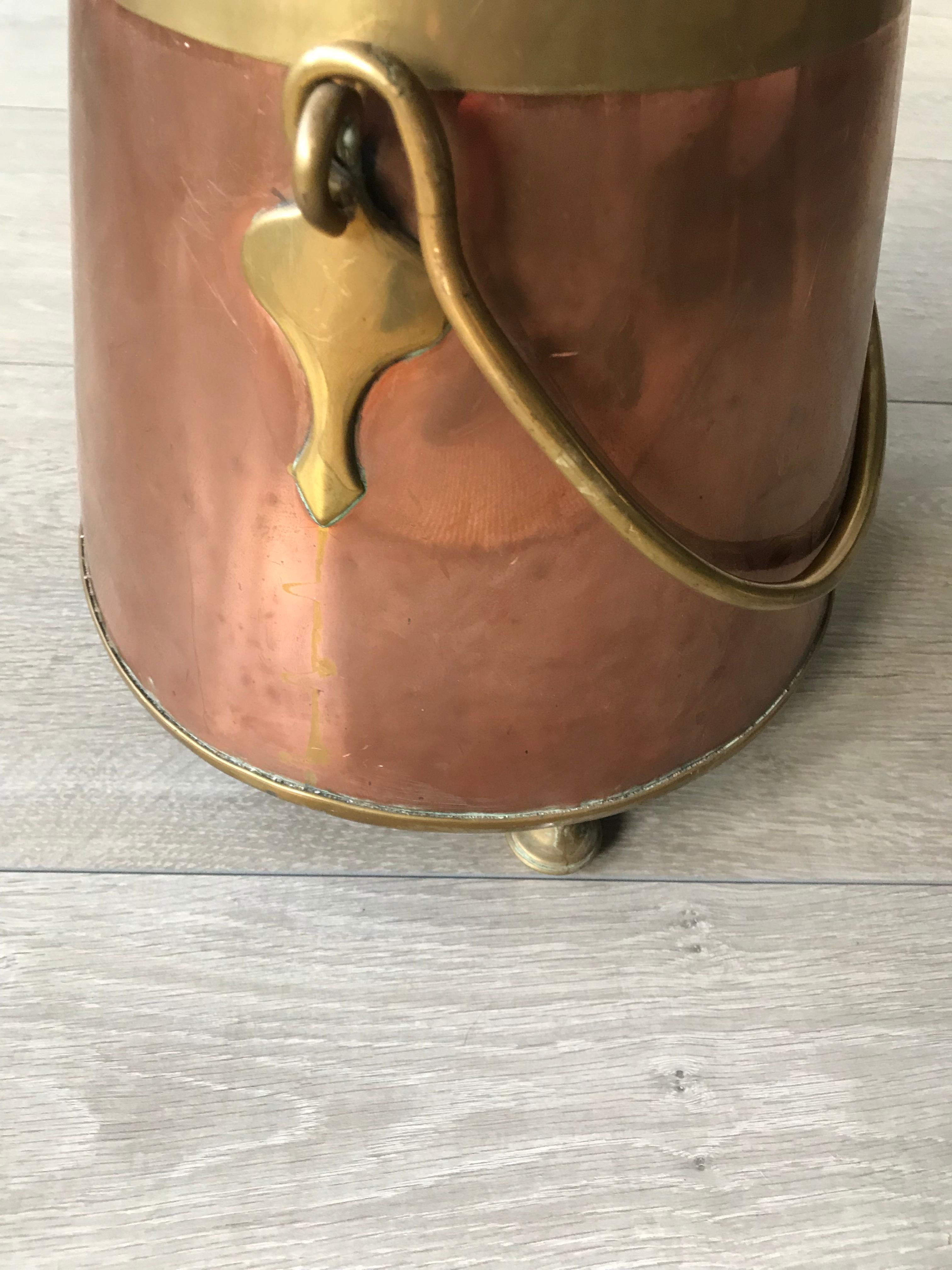 antique copper fire extinguisher