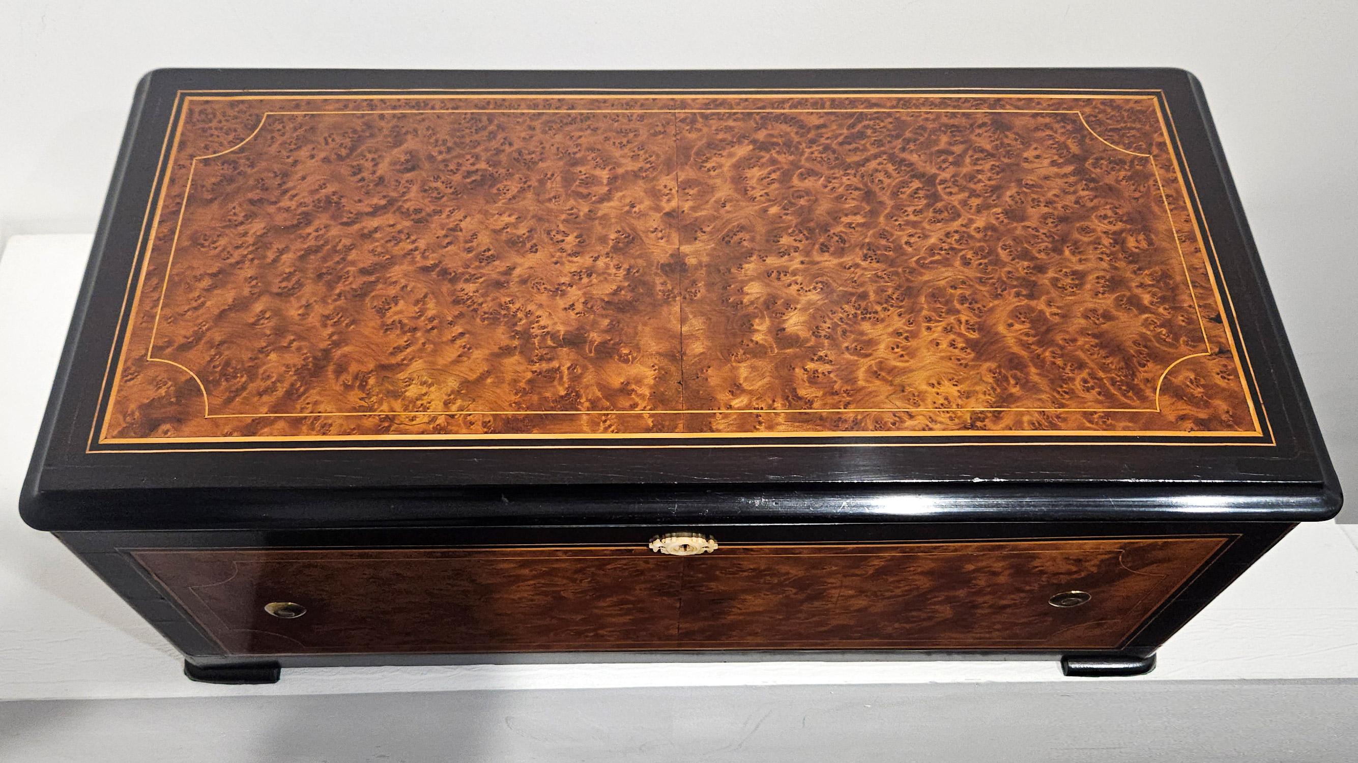 Antique Sublime Harmony Bell & Drum Music Box, Paillard Vaucher et Fils, c. 1875 For Sale 6