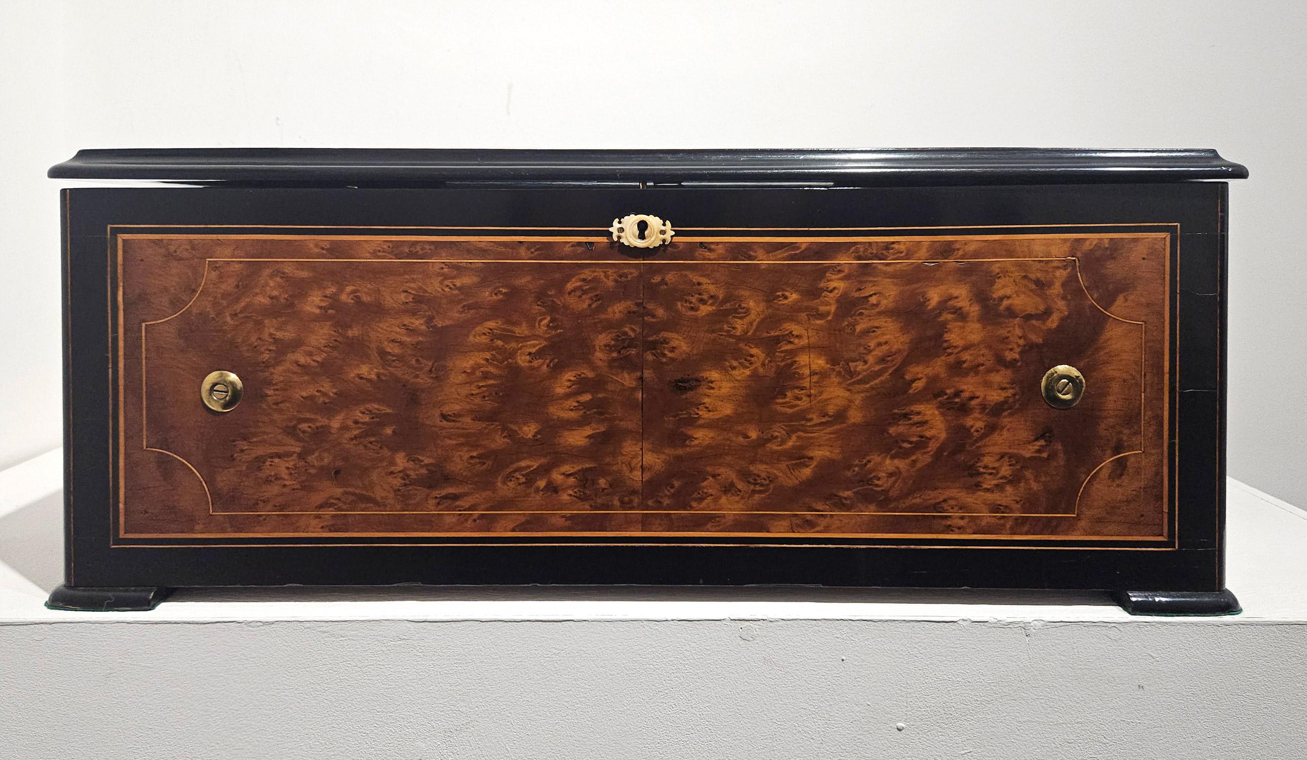 Antique Sublime Harmony Bell & Drum Music Box, Paillard Vaucher et Fils, c. 1875 For Sale 7