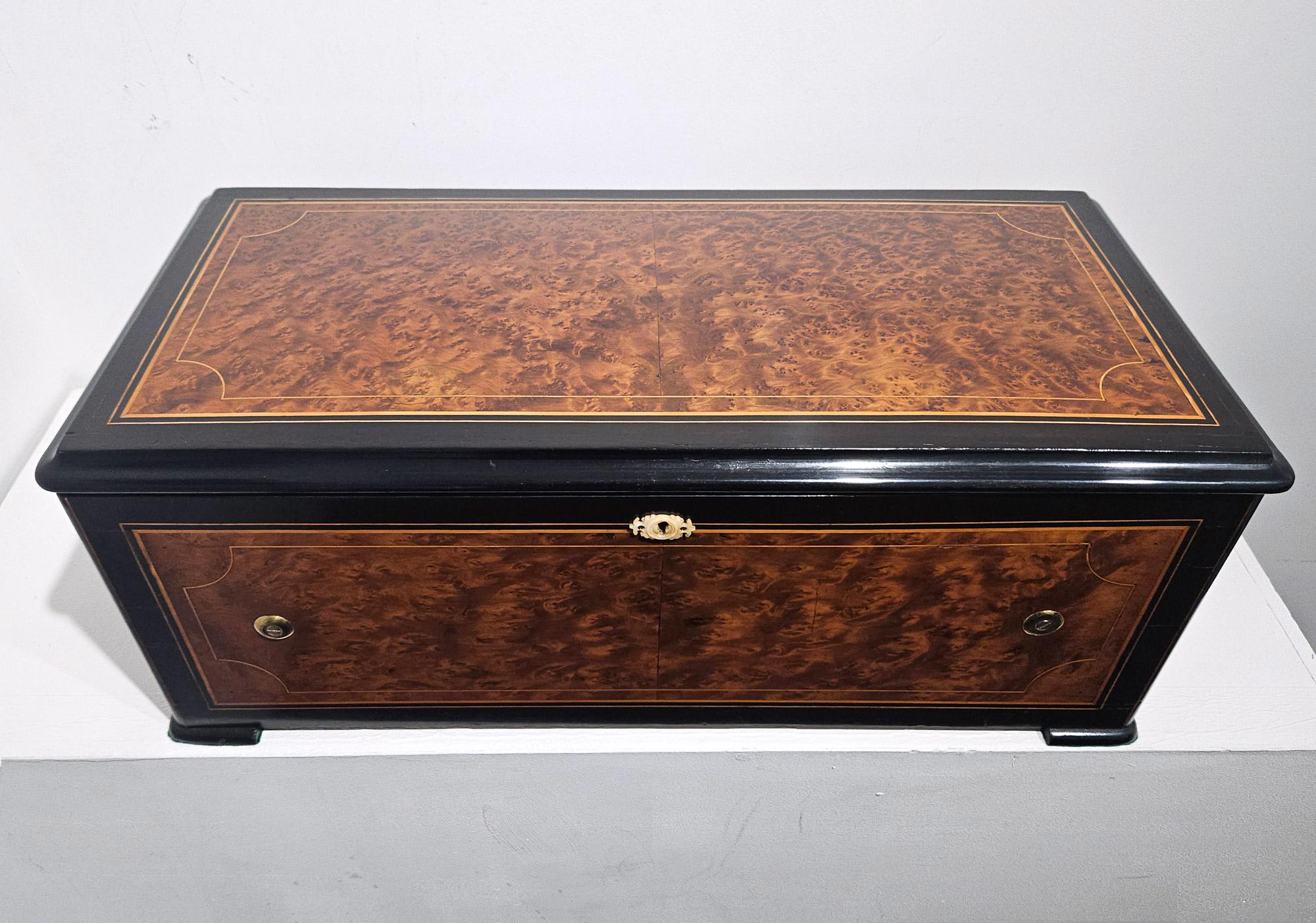 Antique Sublime Harmony Bell & Drum Music Box, Paillard Vaucher et Fils, c. 1875 For Sale 8