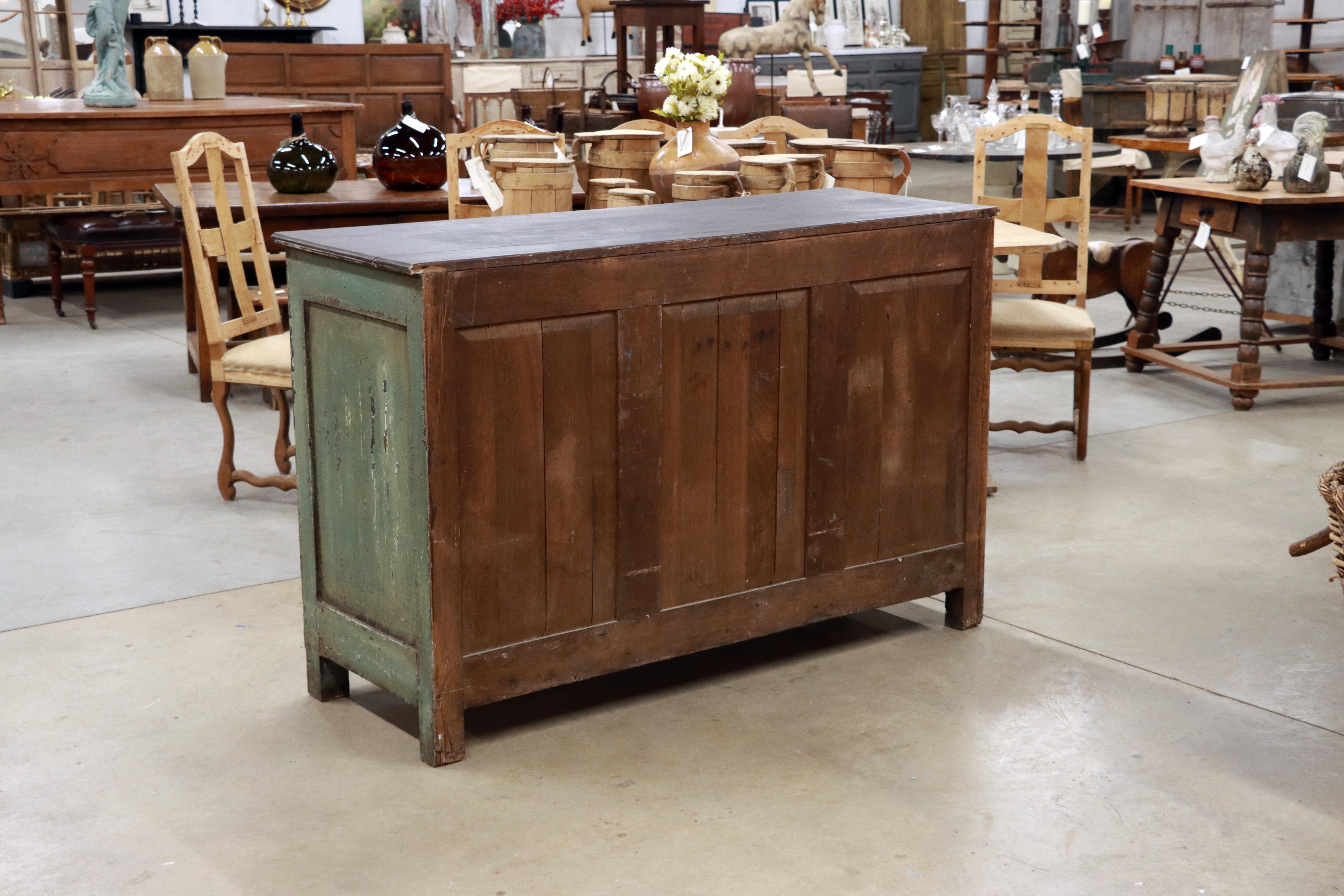 Antique Substantial French Painted Buffet 3