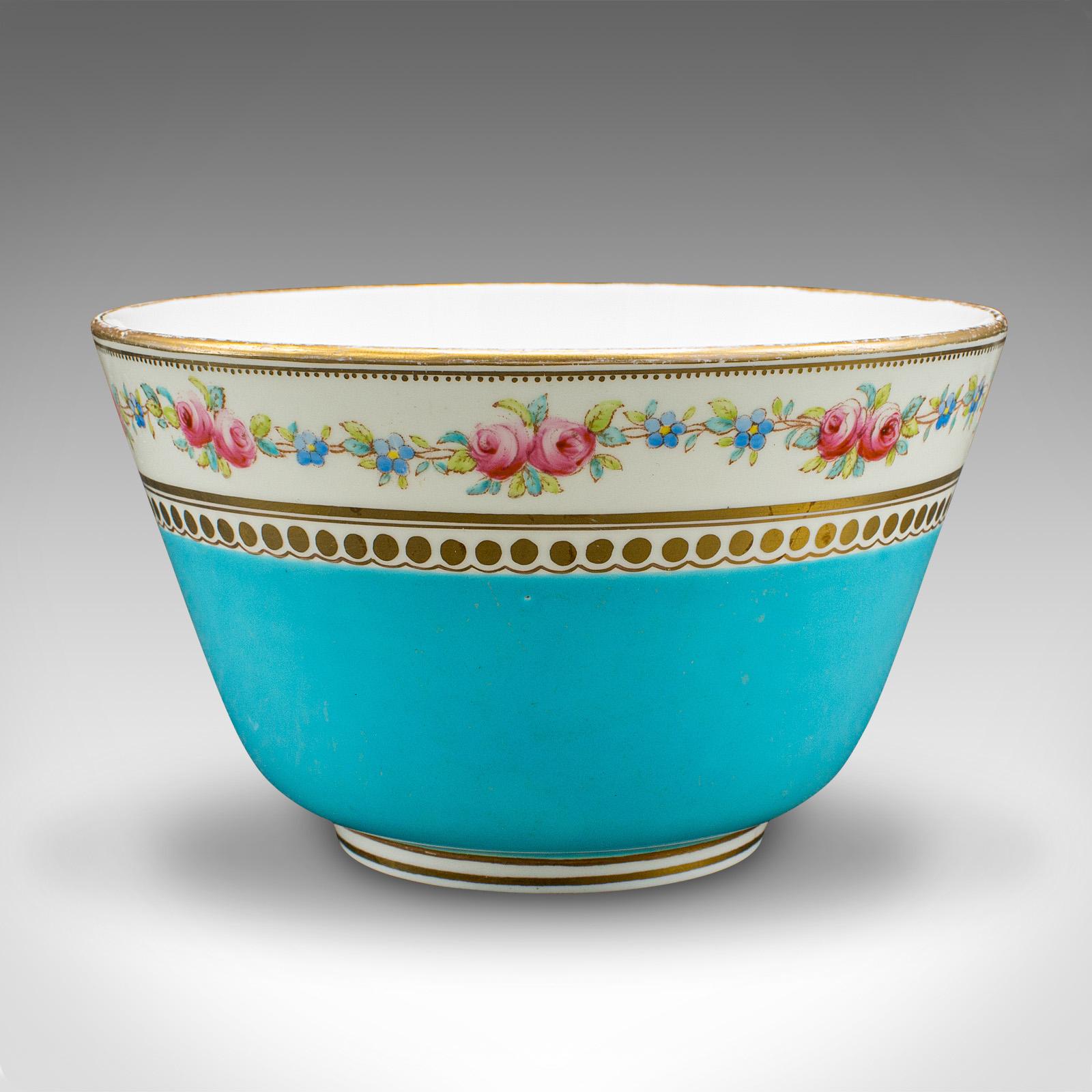 British Antique Sugar Bowl, English, Ceramic, Afternoon Tea Dish, Early 20th Century For Sale