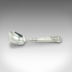 Antique Sugar Spoon, English, Sterling Silver, Hallmark, Georgian, Dated 1780