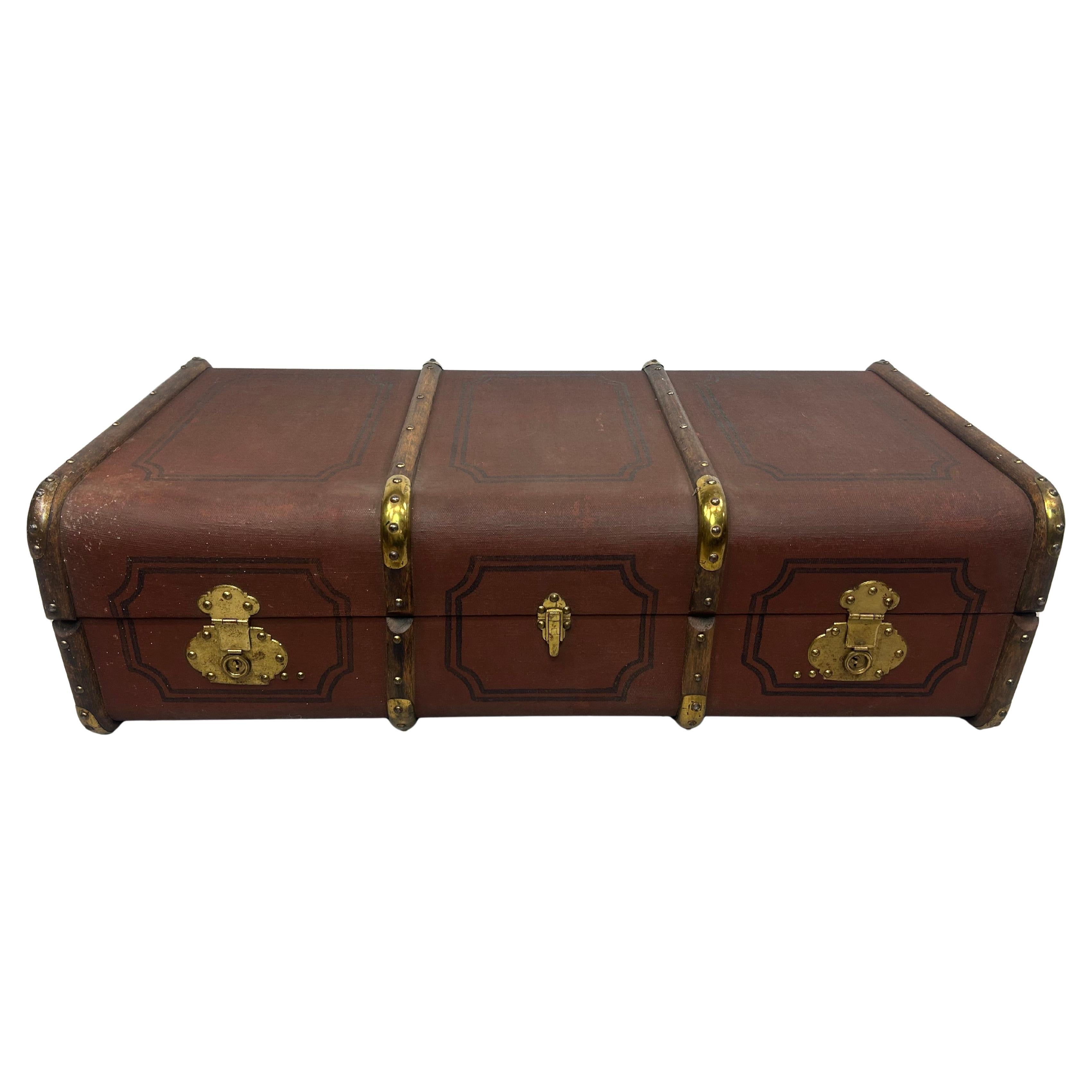 Antique Suitcase Overseas Travel Case