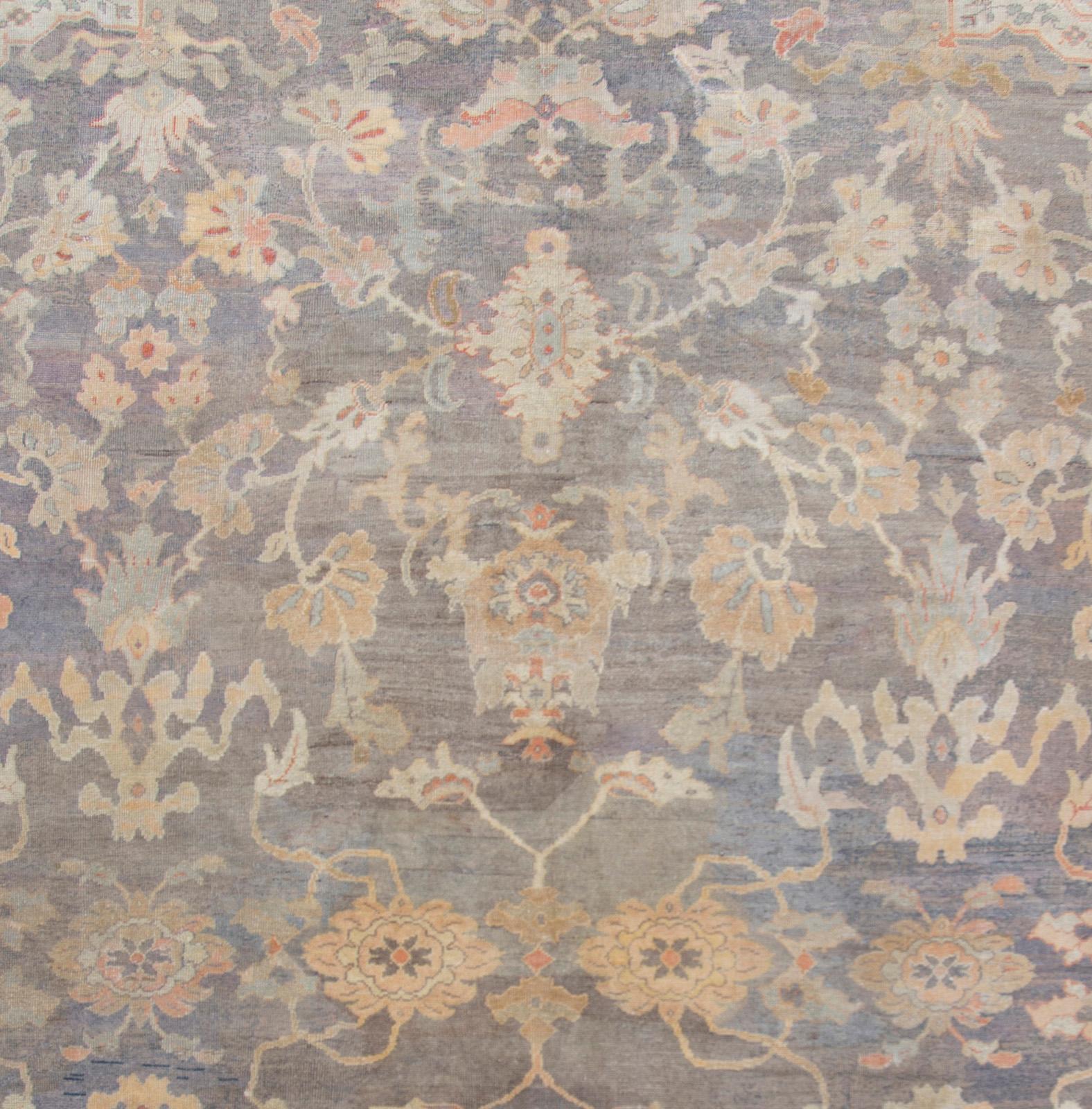 Antiker blauer Sultanabad Rugs Teppich, 11' x 16'3 (Handgewebt) im Angebot