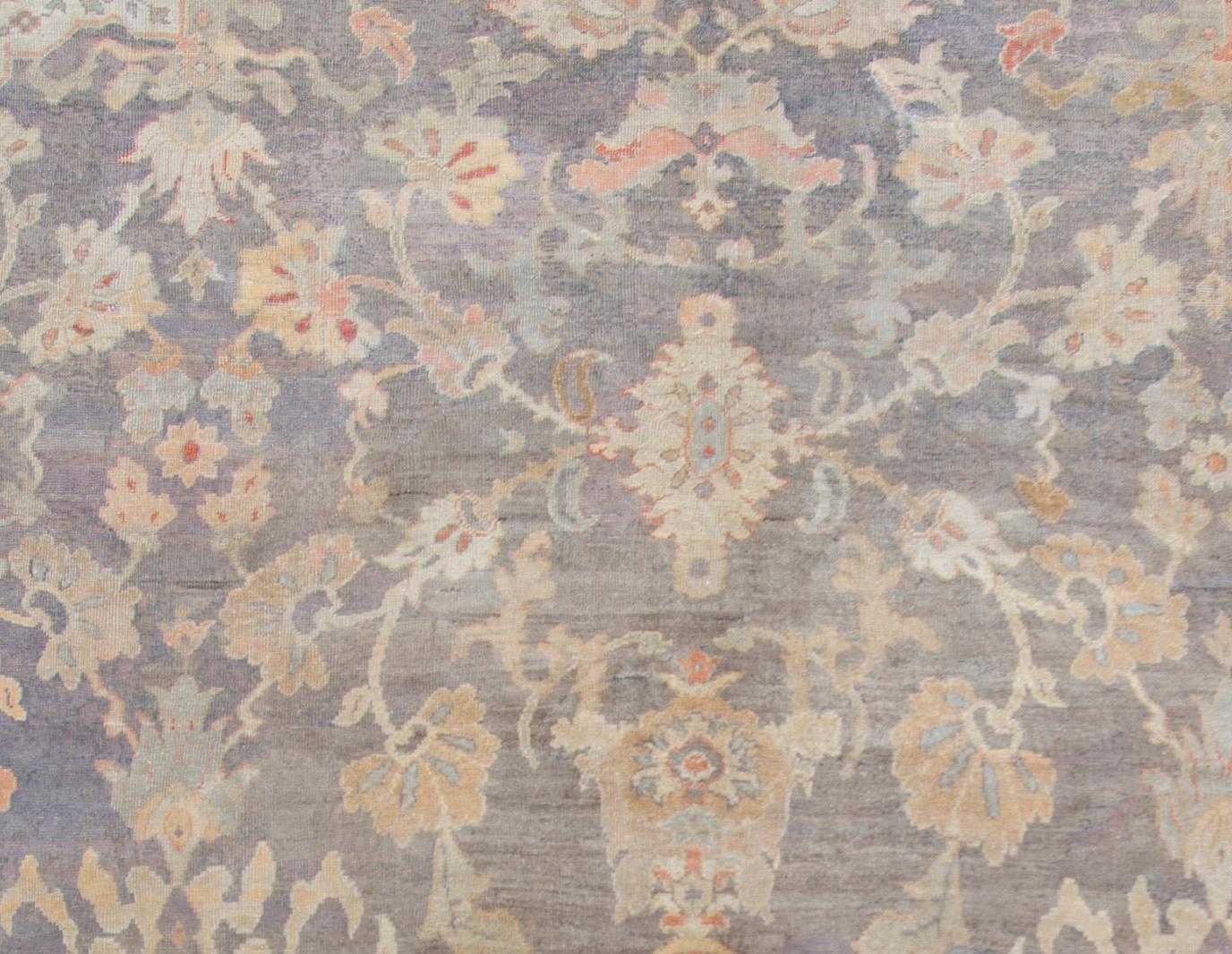 Lana Tappeto antico Sultanabad Rugs blu, 11' x 16'3 in vendita