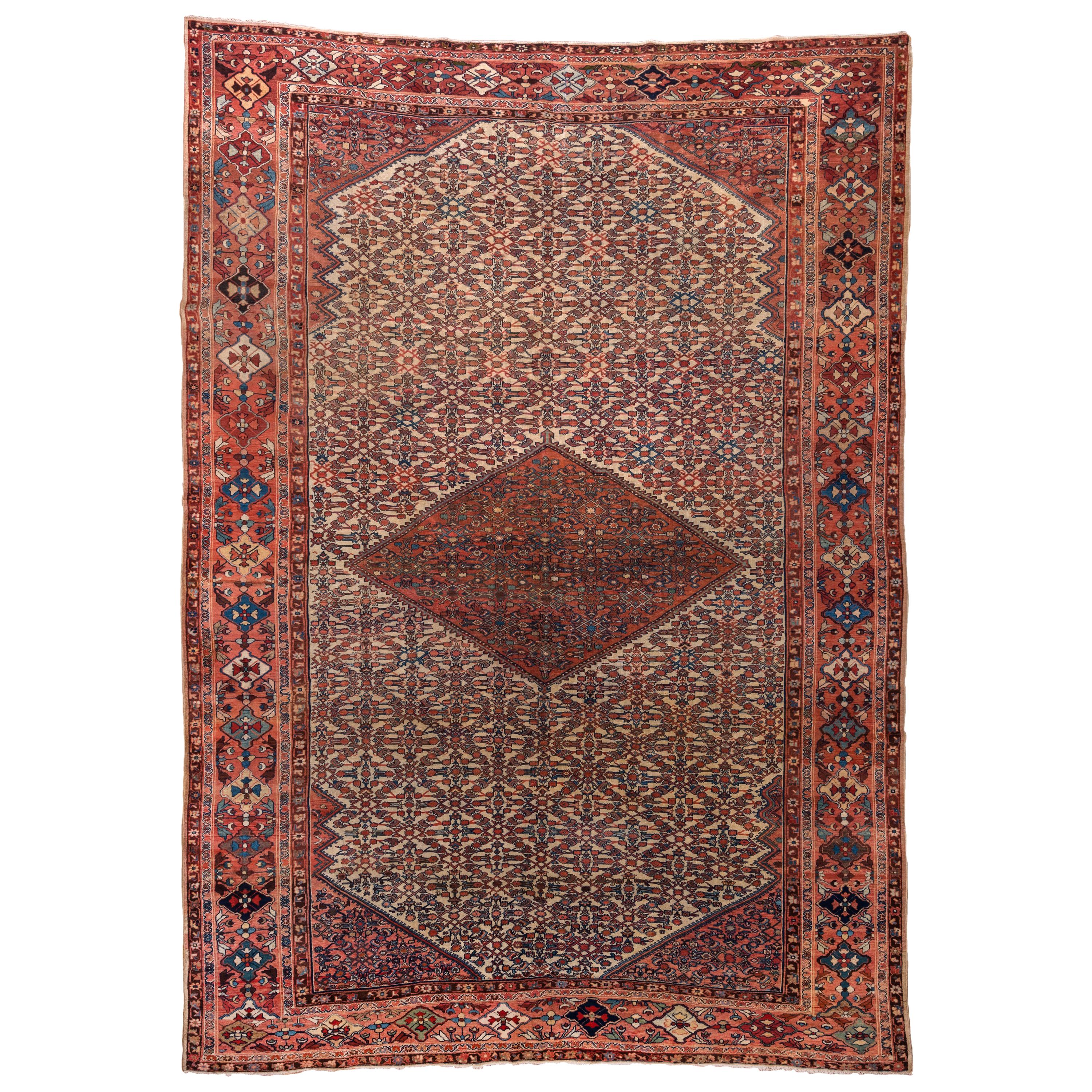 Antique Sultanabad Carpet, circa 1900s For Sale