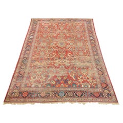 Antique Sultanabad Carpet Distressed