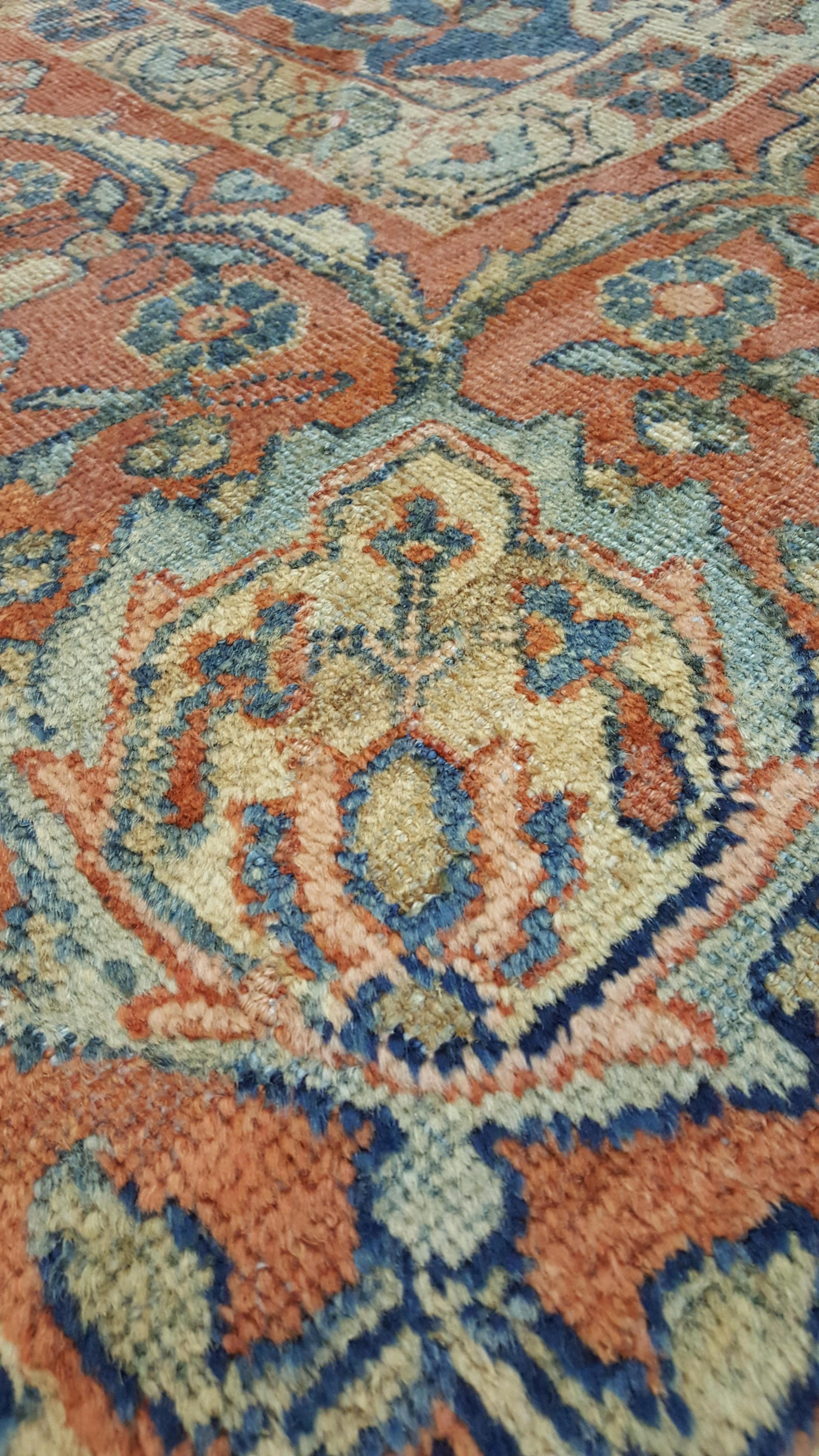 blue and orange oriental rug