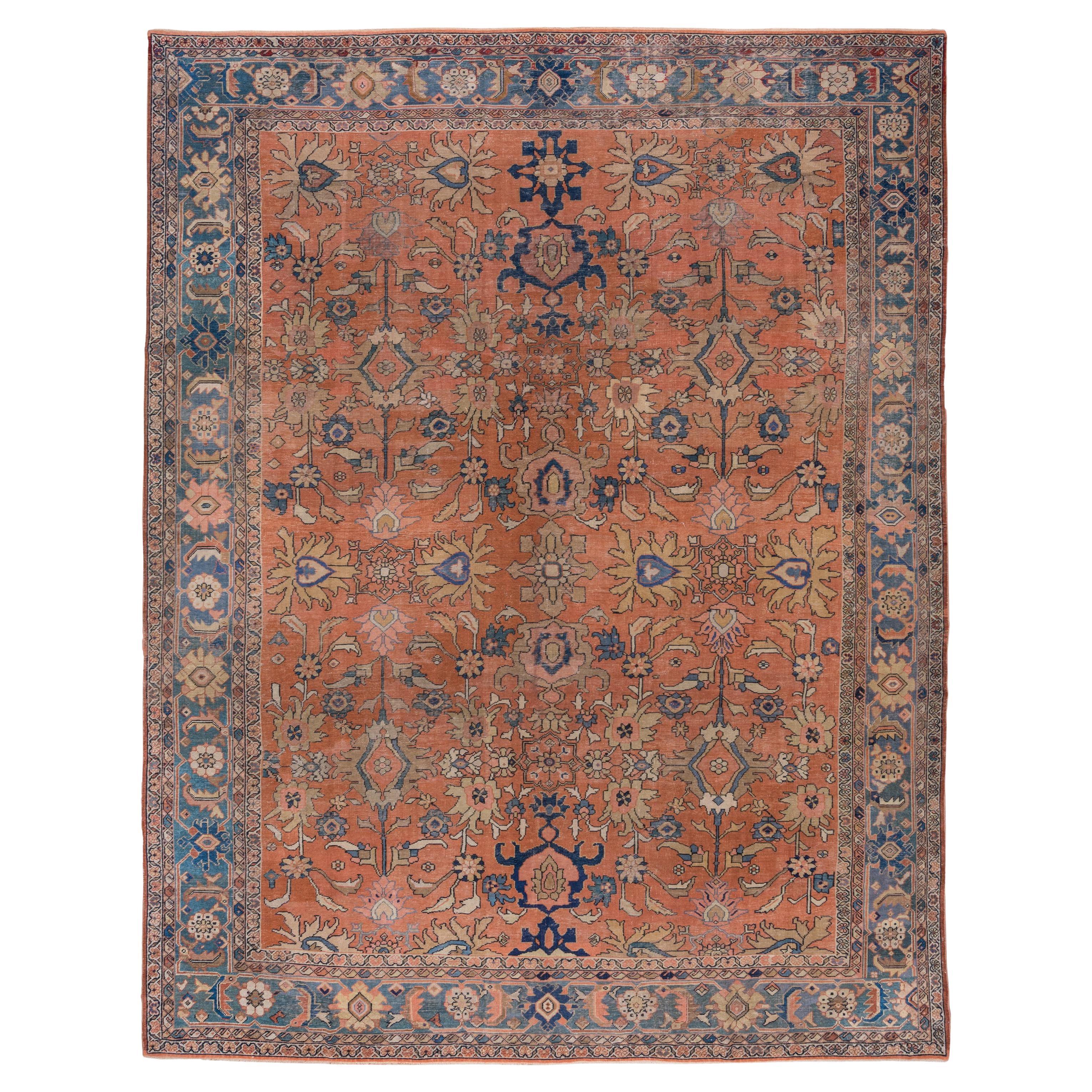 Antique Sultanabad Carpet, Soft Palette, circa 1910s