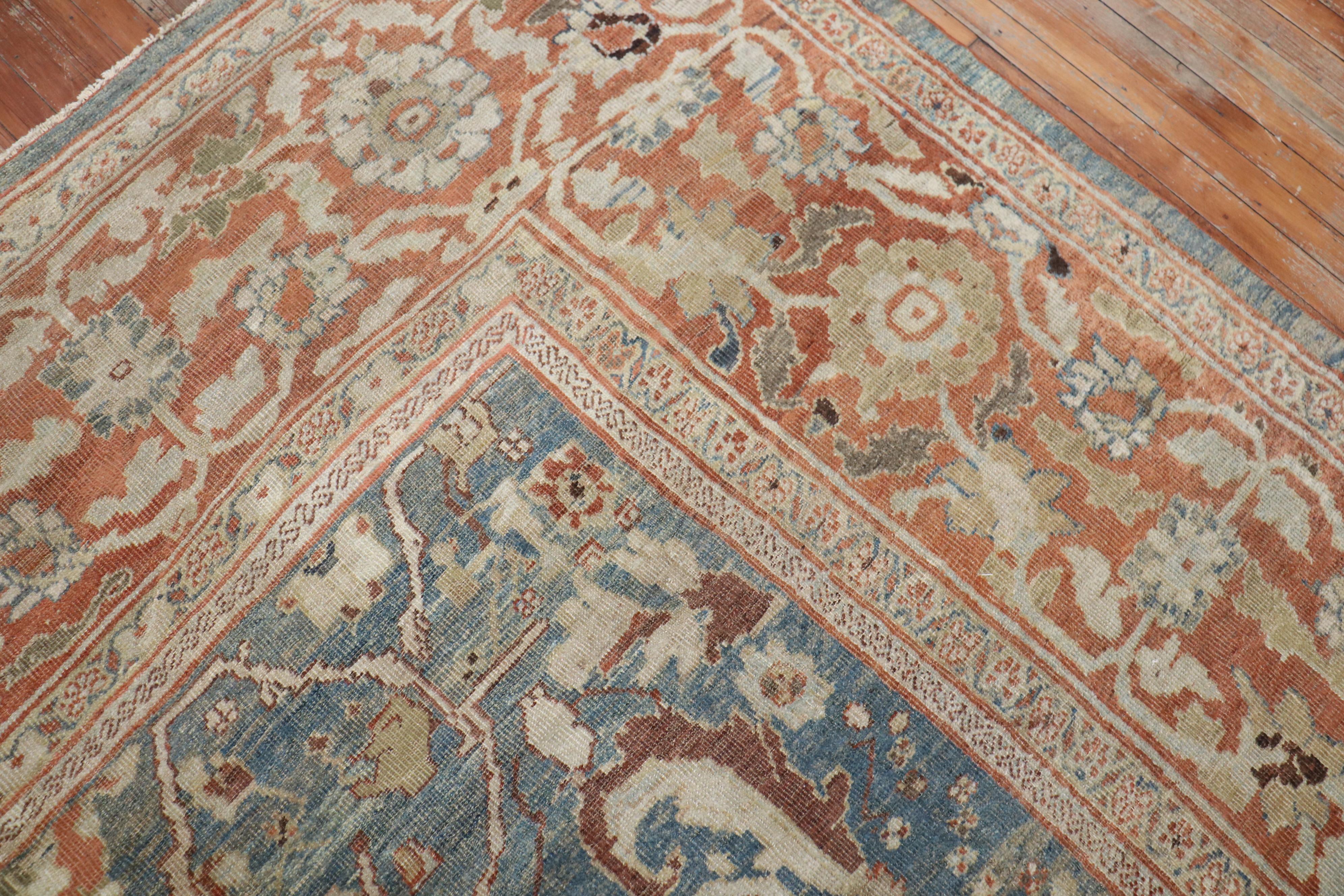 Antique Sultanabad Mahal Persian Carpet For Sale 1