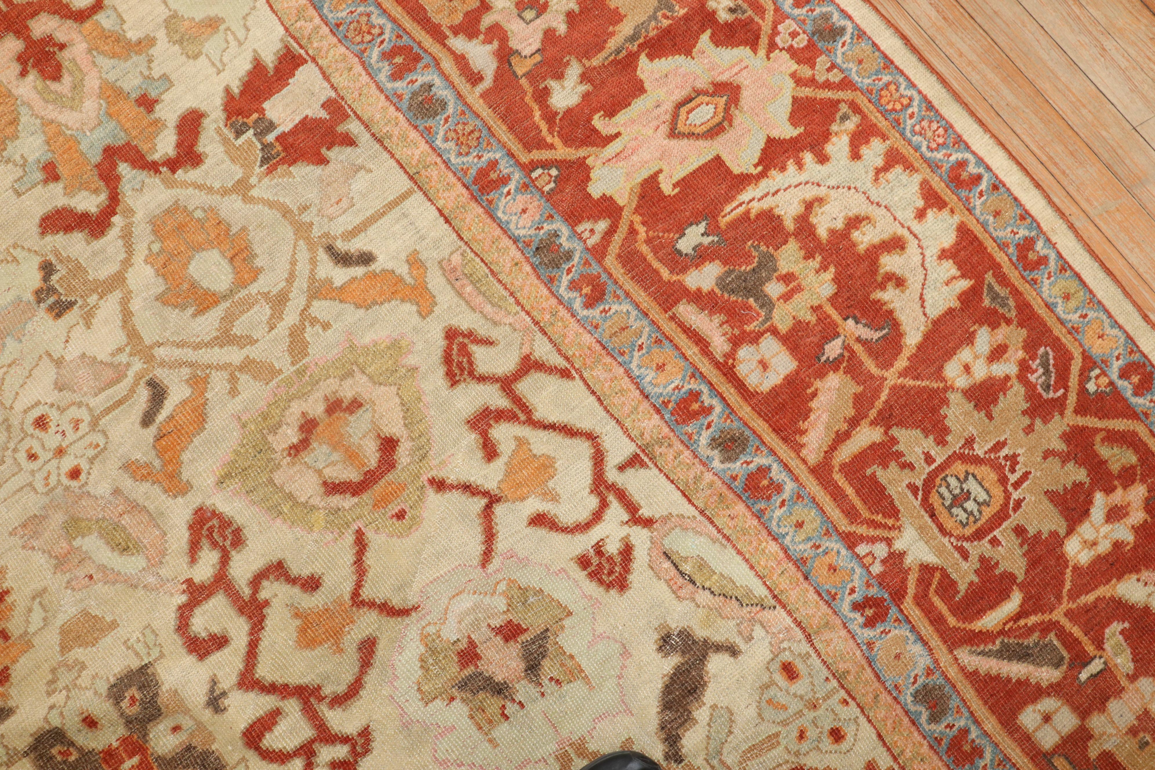 Antique Sultanabad Persian Carpet For Sale 1