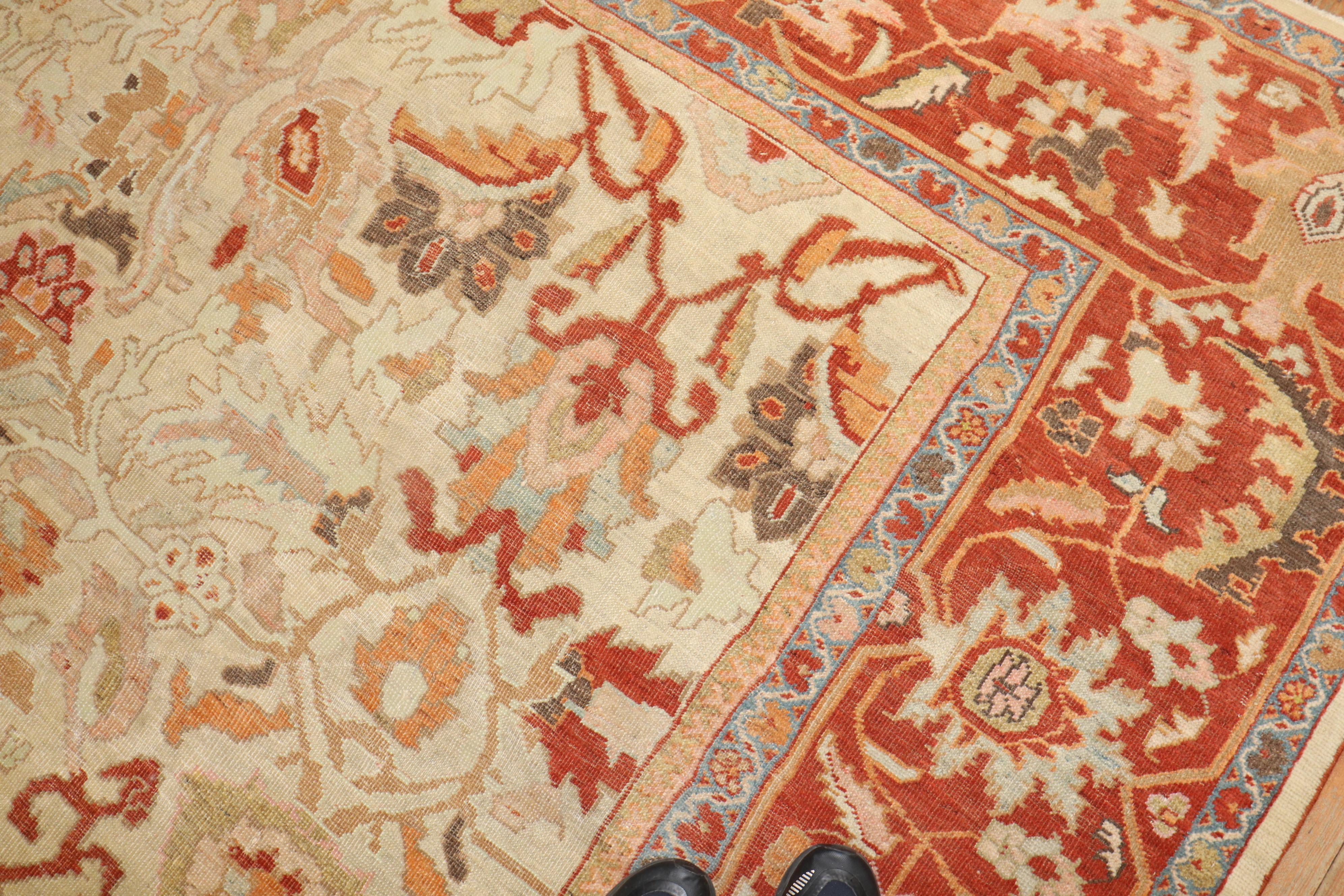 Antique Sultanabad Persian Carpet For Sale 2