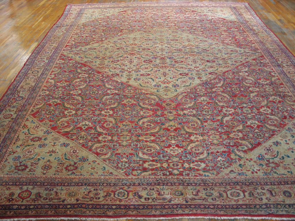 Persiano Tappeto persiano Sultanabad della fine del XIX secolo ( 10' x 13'6