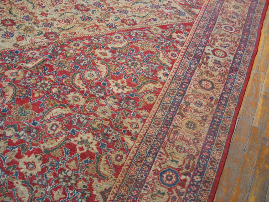 Tappeto persiano Sultanabad della fine del XIX secolo ( 10' x 13'6