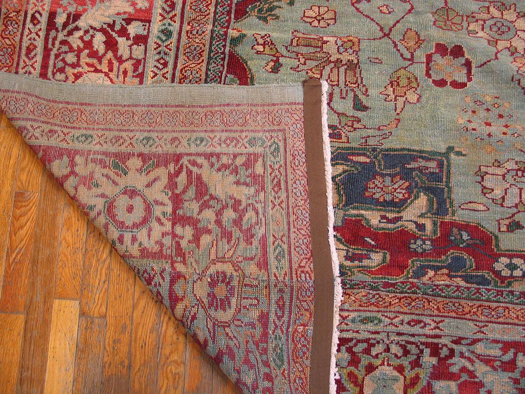 Wool Late 19th Century Persian Sultanabad Carpet ( 10'8