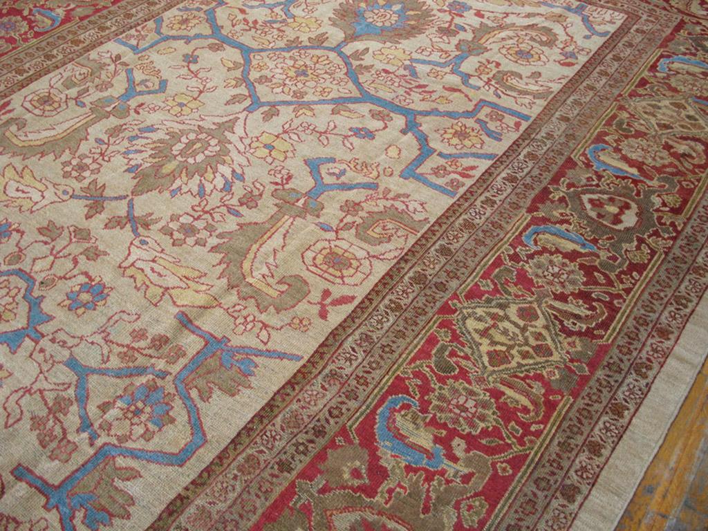 Antique Sultanabad Persian rug 10'8