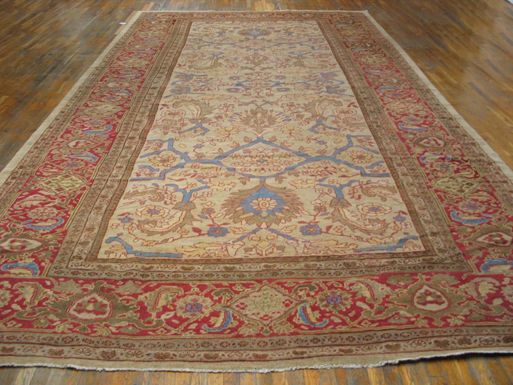 Hand-Knotted Antique Sultanabad Persian Rug 10' 8