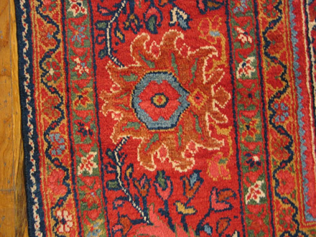 Wool 19th Century Persian Ziegler Sultanabad Carpet ( 11'6