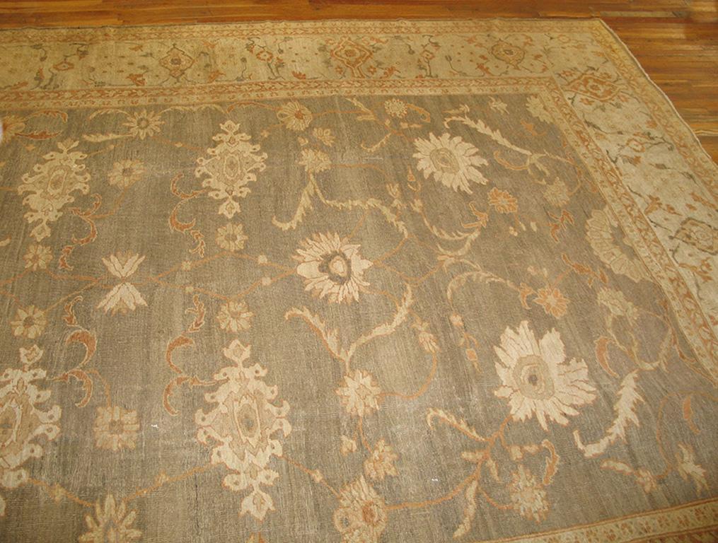  19th Century Persian Ziegler Sultanabad Carpet ( 11'6