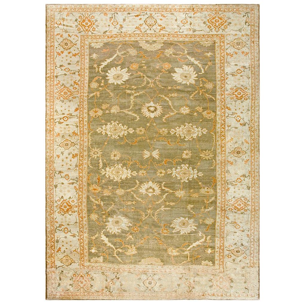  19th Century Persian Ziegler Sultanabad Carpet ( 11'6" x 16' - 350 x 487 ) For Sale