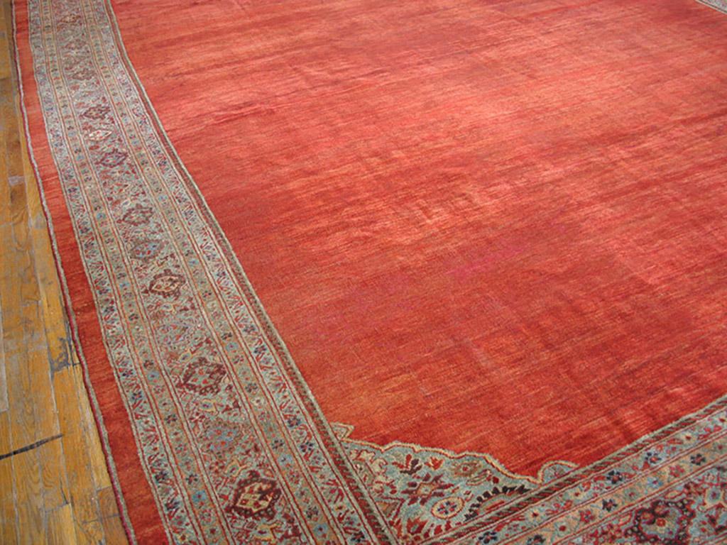 Hand-Knotted Antique Sultanabad Persian Rug For Sale
