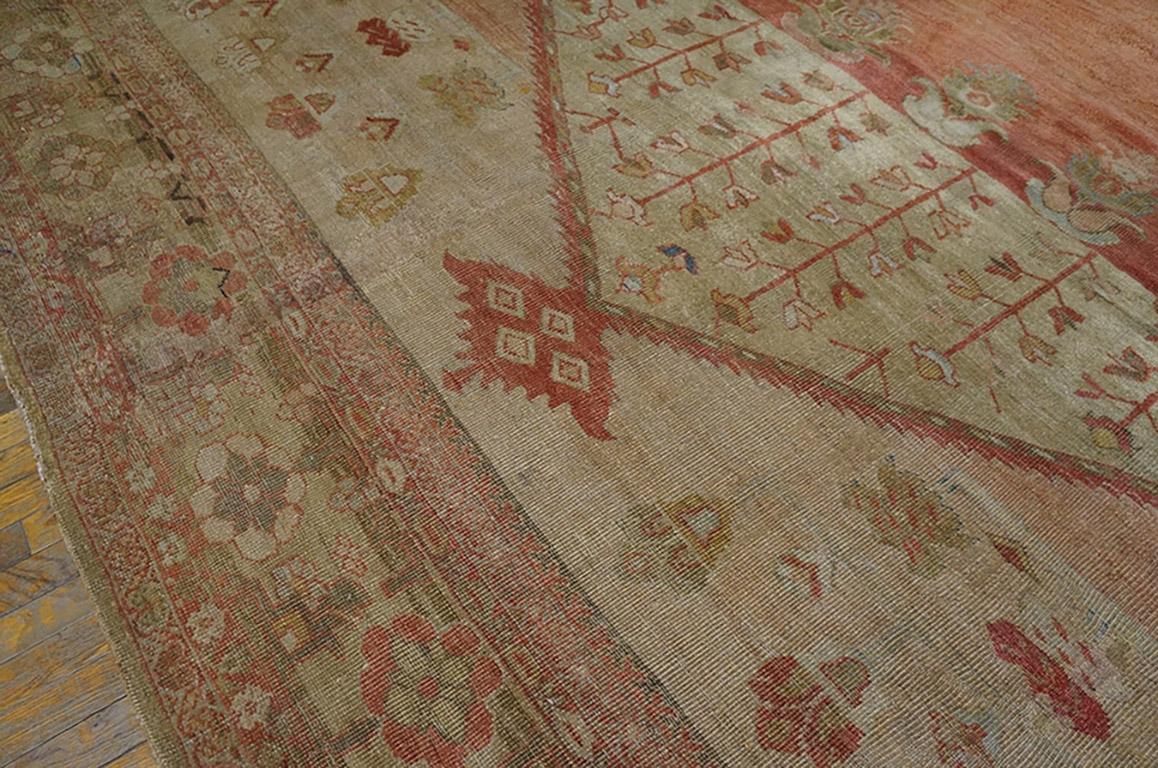 Late 19th Century Antique Persian Ziegler Sultanabad Persian Carpet (12'8