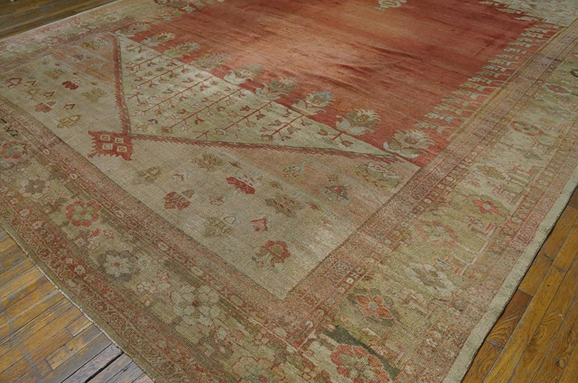 Wool Antique Persian Ziegler Sultanabad Persian Carpet (12'8