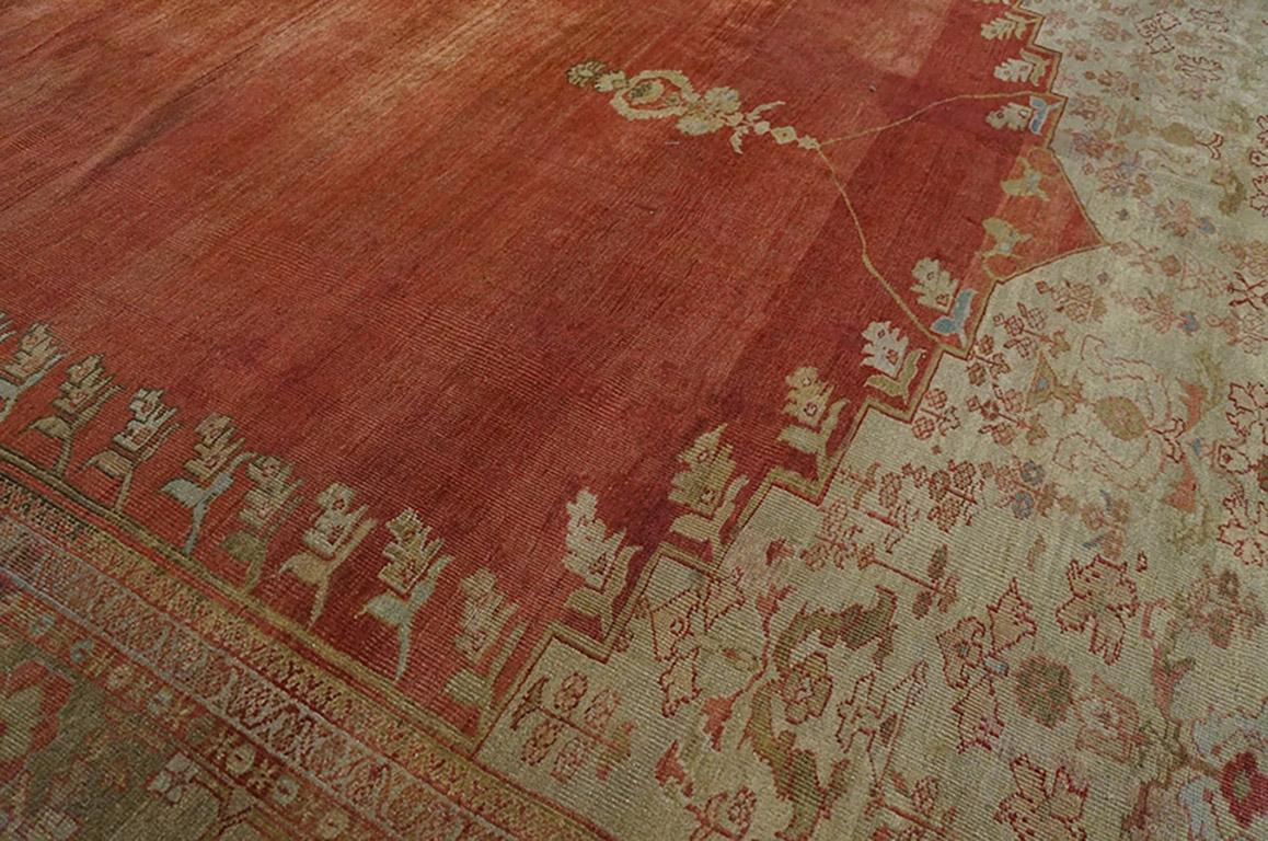 Antique Persian Ziegler Sultanabad Persian Carpet (12'8