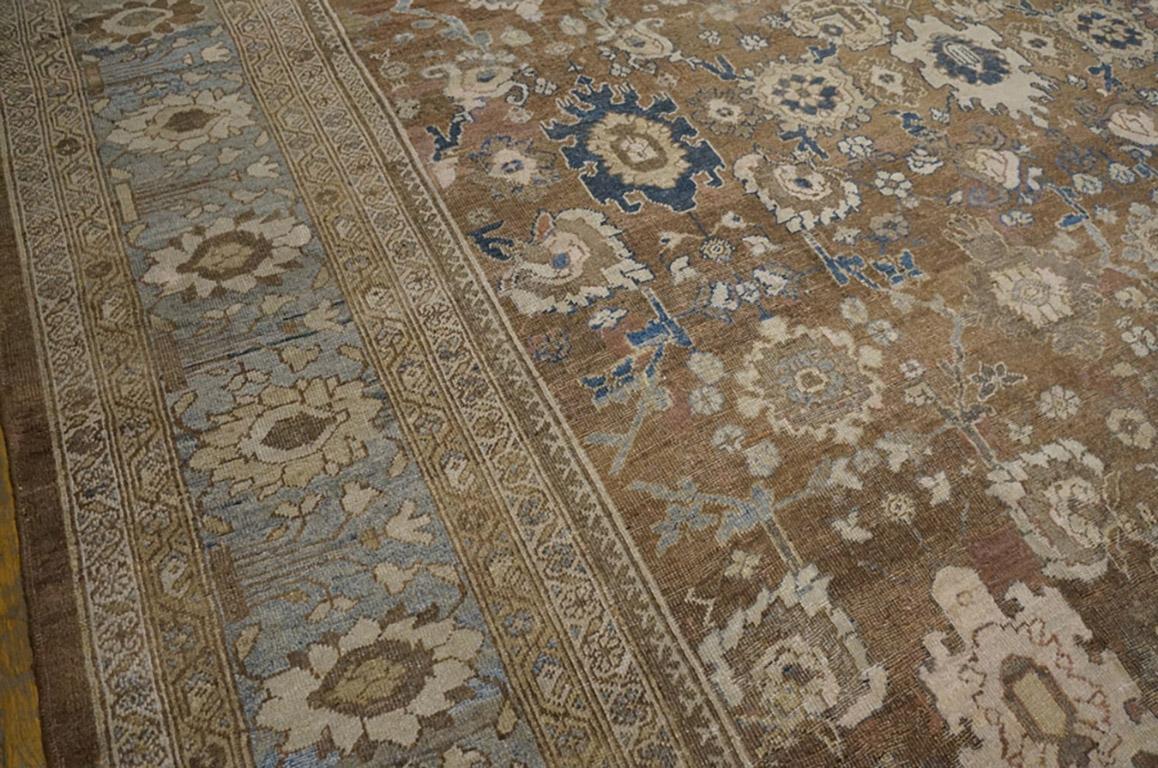 Hand-Knotted 19th Century Persian Sultanabad Carpet ( 14' x 20' x - 425 x 610 ) For Sale