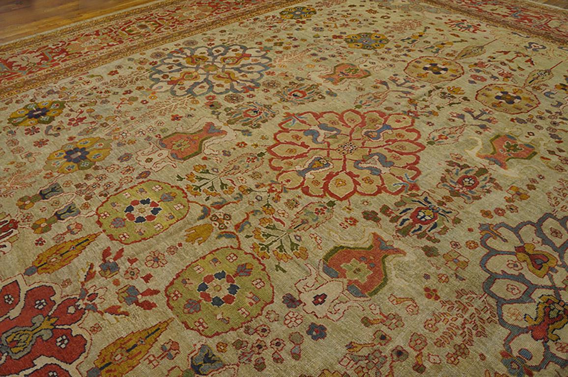 19th Century Persian Ziegler Sultanabad Persian Carpet (17' x 23' 6