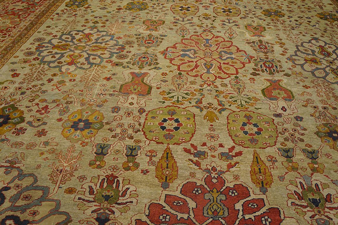 Late 19th Century 19th Century Persian Ziegler Sultanabad Persian Carpet (17' x 23' 6