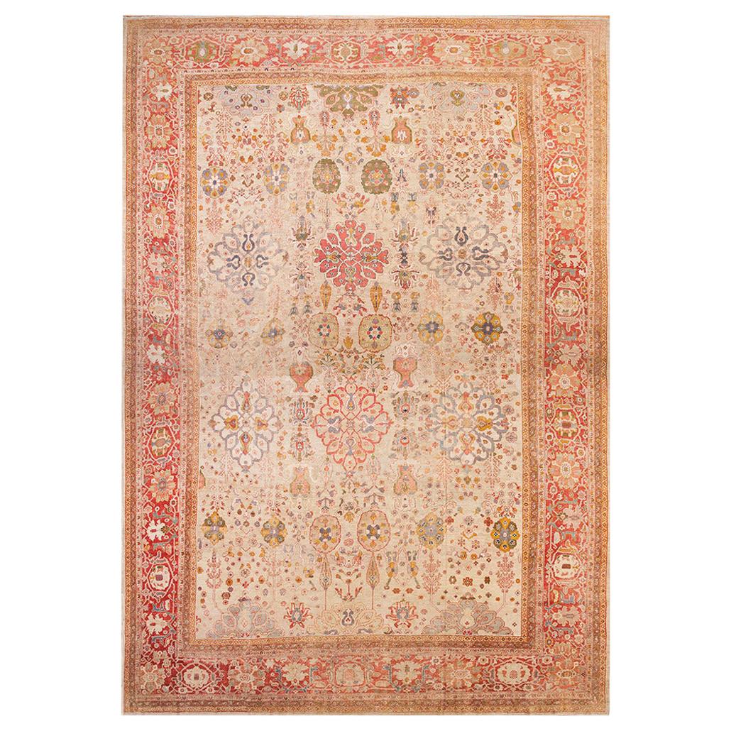 19th Century Persian Ziegler Sultanabad Persian Carpet (17' x 23' 6"-518 x 716) For Sale