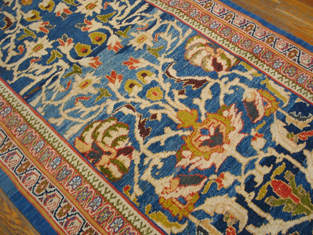 Wool 19th Century Persian Ziegler Sultanabad Carpet ( 4'3