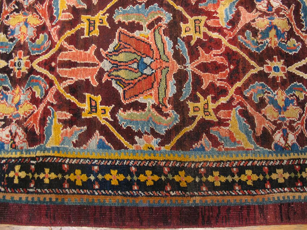 Wool 19th Century Persian Ziegler Sultanabad Carpet ( 5' x 9'2